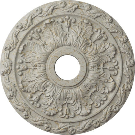 Spring Leaf Ceiling Medallion (Fits Canopies Up To 5 5/8), 19 7/8OD X 3 5/8ID X 1 1/4P